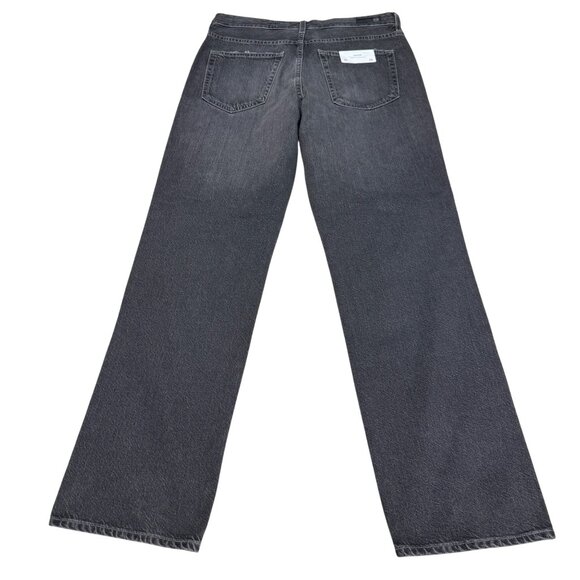 NEW AG Alexxis High Rise Vintage Straight Jean Women's Faded Black Denim, Sz 32 - Picture 2 of 12